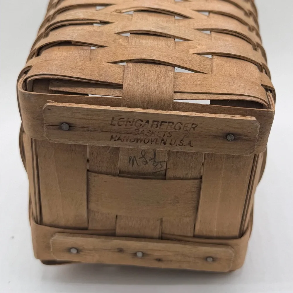 Vintage‎ Longaberger 1985 Rectangle Wine Basket, 8